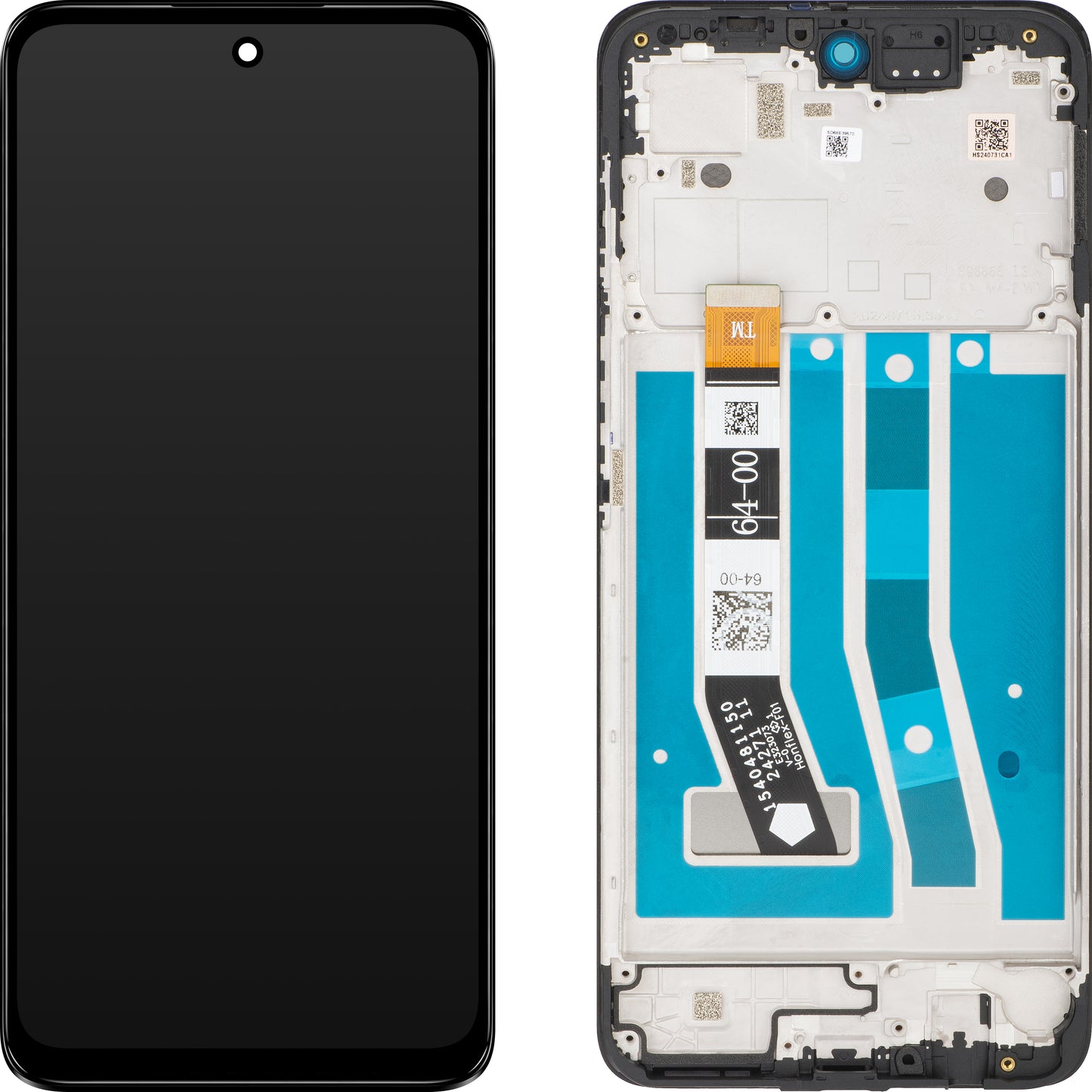 Zaslon s dodirnim ekranom Motorola Moto G55, s okvirom, crni, servisni paket 5D68C28432