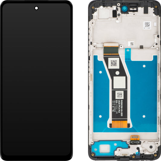 Zaslon s dodirnim ekranom Motorola Moto G04s, s okvirom, crni, servisni paket 5D68C24245