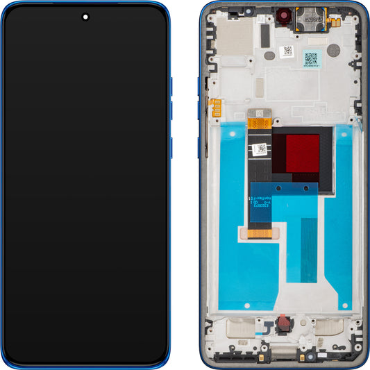 Zaslon s dodirnim ekranom Motorola Edge 50 Neo, s okvirom, Plava (Nautical Blue), Servisni paket 5D68C28686