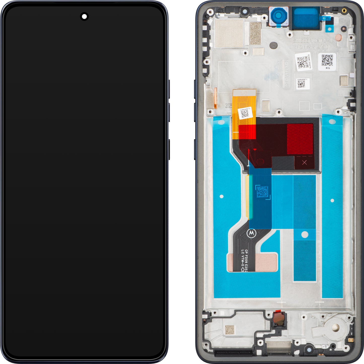Display s dodirnim zaslonom Motorola Moto G86, s okvirom, crni (Spellbound), Service Pack 5D68C30474