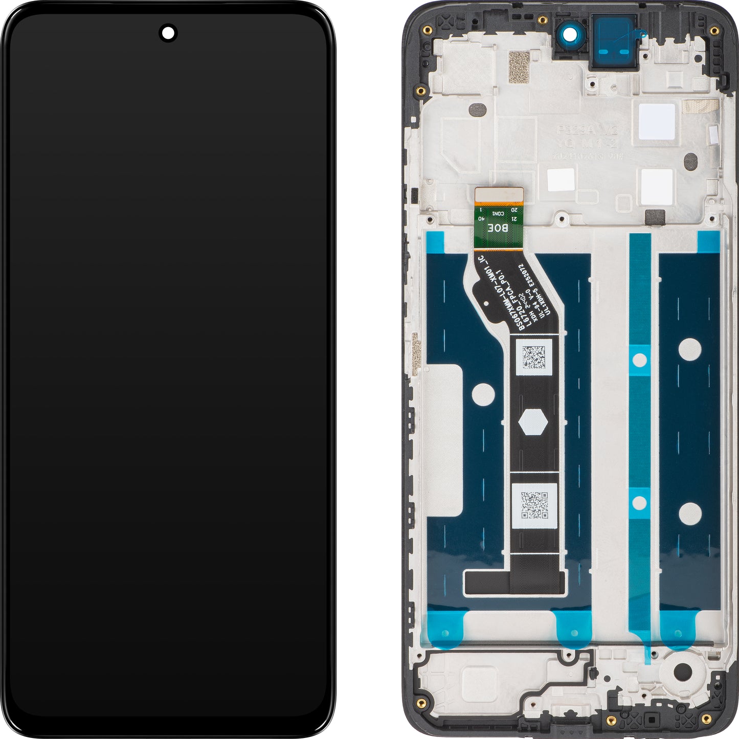 Zaslon s dodirnim zaslonom Motorola Moto G15 / G15 Power, s okvirom, crni, Swap 5D68C29273