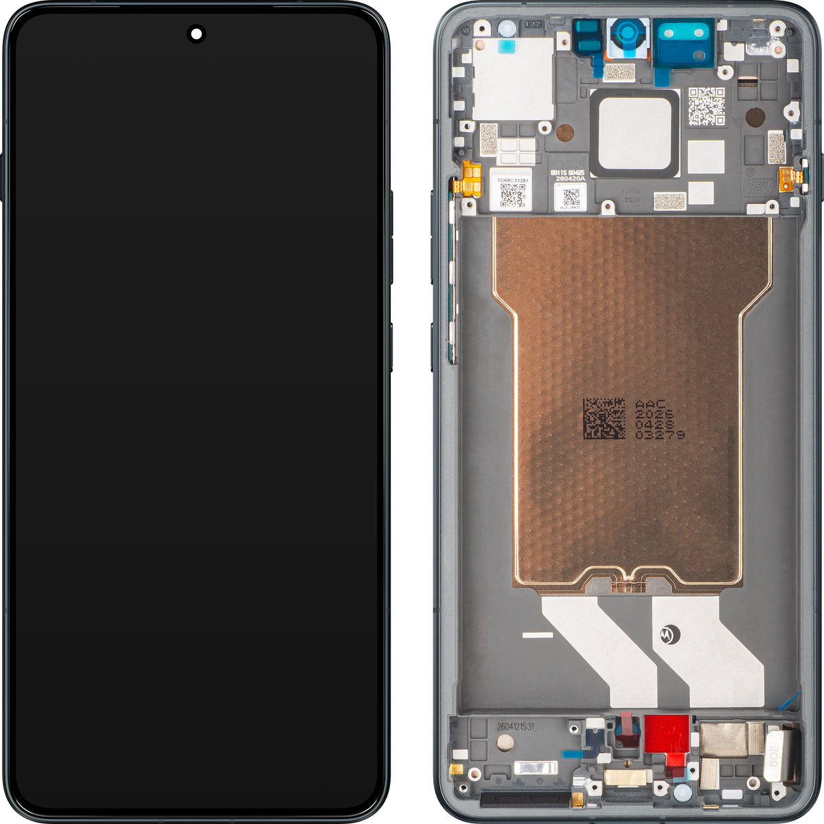 Zaslon s dodirnim zaslonom Motorola Edge 70 Max, s okvirom, crni (Pantone Dark Shadow) 5D68C33281