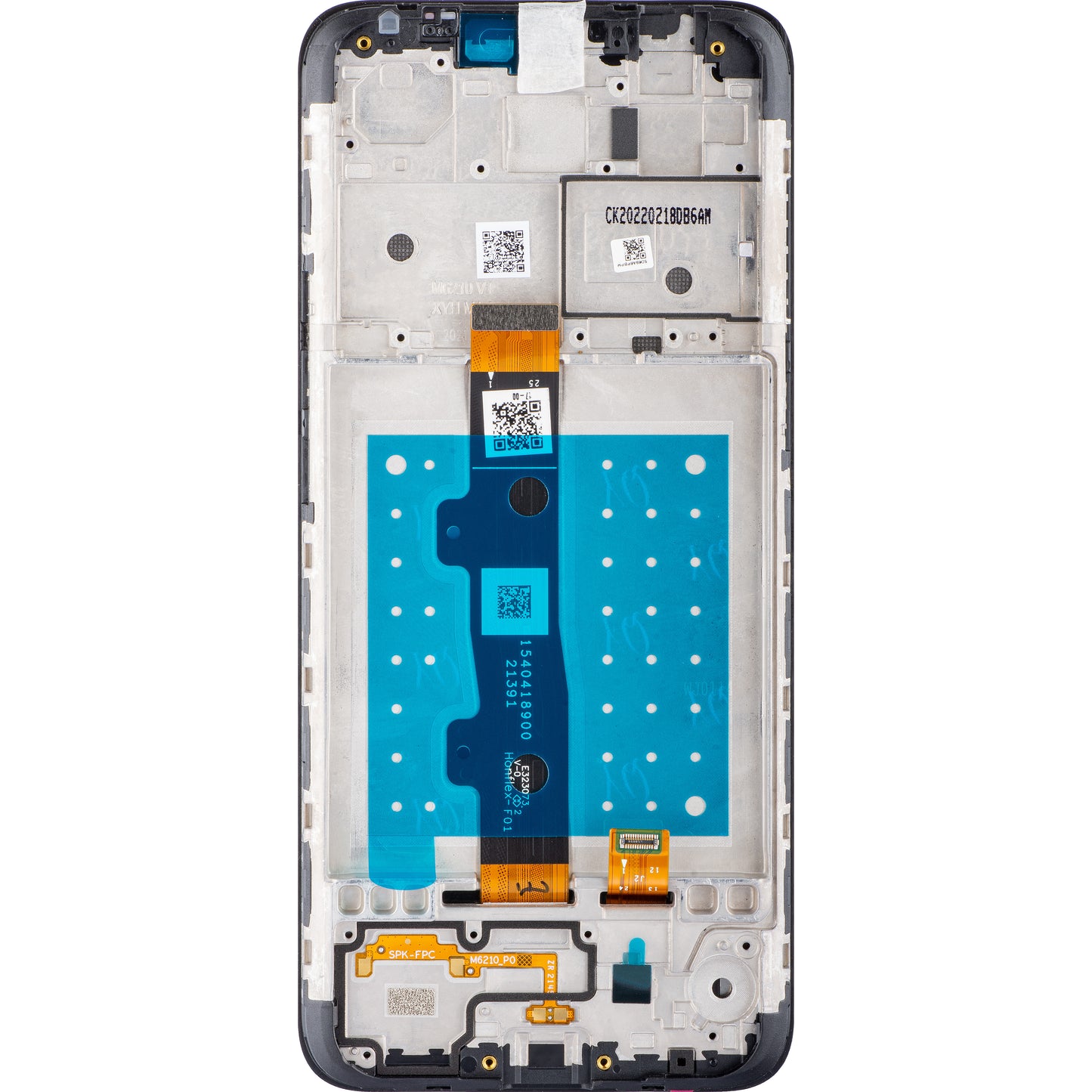 Zaslon s dodirnim ekranom Motorola Moto E7, s okvirom, crni, paket za servis 5D68C17784