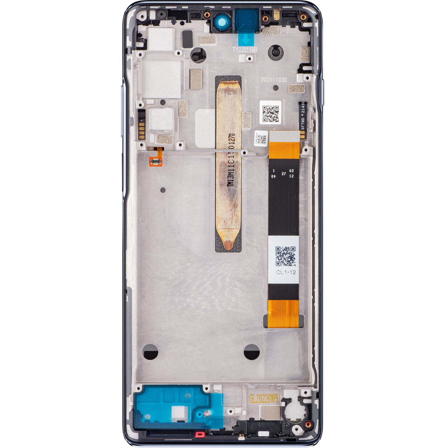 Display s dodirnim zaslonom Motorola Moto G200 5G, s okvirom, plavi, Service Pack 5D68C20181