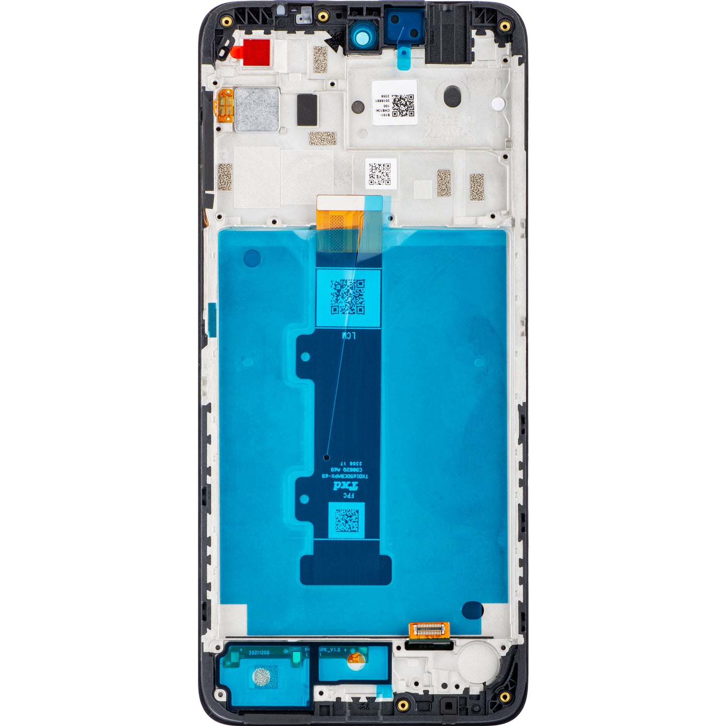 Zaslon s dodirnim ekranom Motorola Moto E32s / E22s, s okvirom, crni, Service Pack 5D68C20795