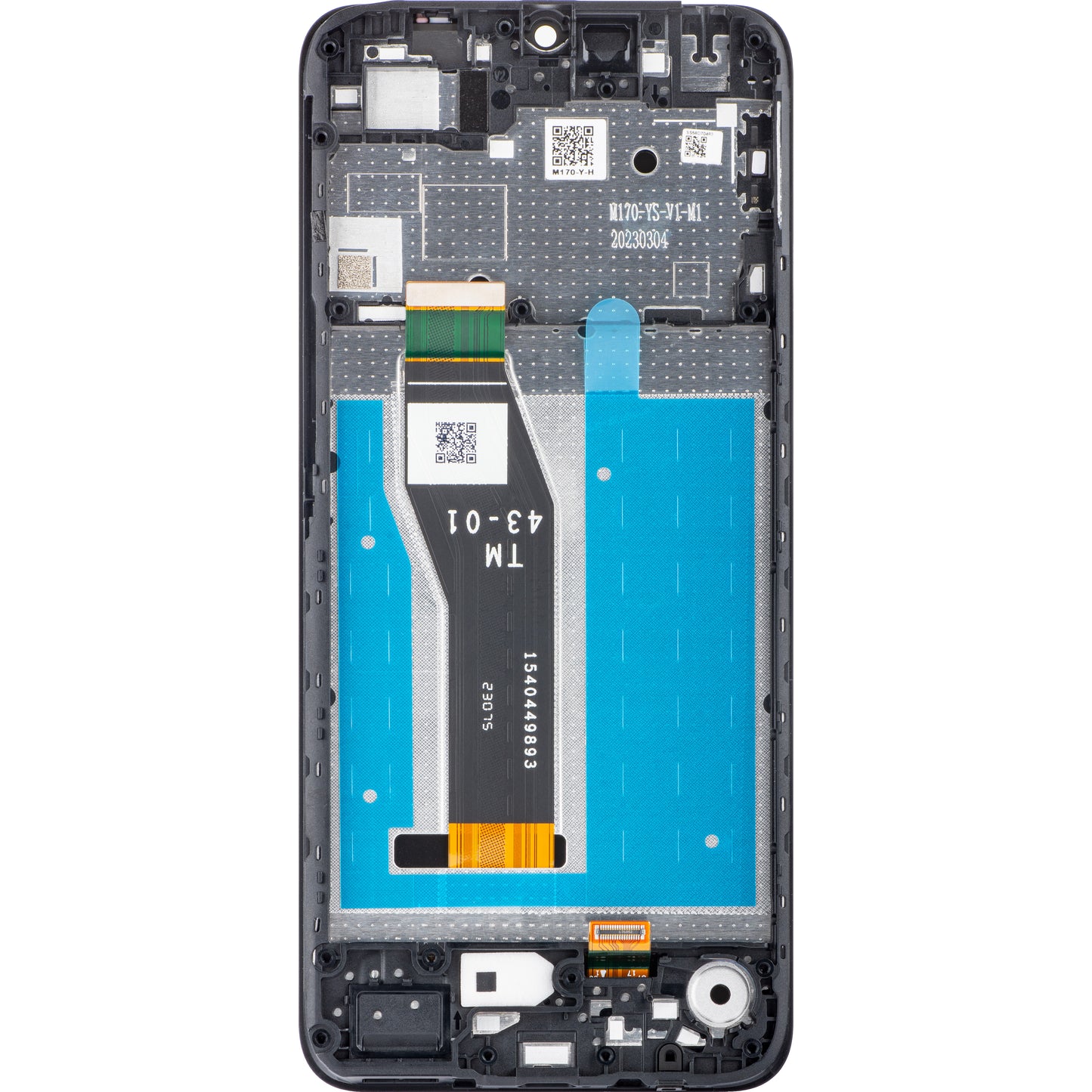 Display s dodirnim zaslonom Motorola Moto E13, s okvirom, crni, Service Pack 5D68C22340