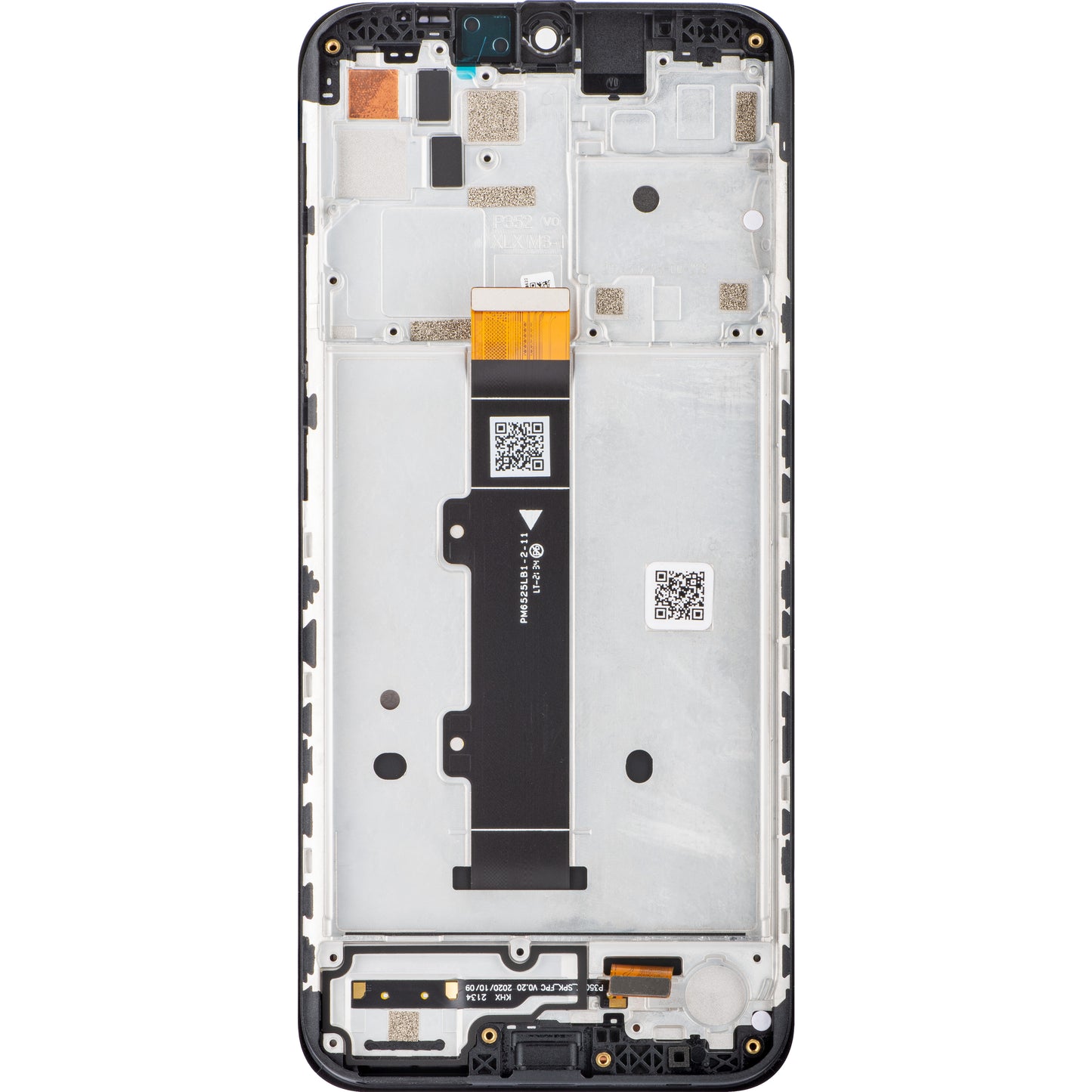 Zaslon s dodirnim ekranom Motorola Moto G20, s okvirom, crni, paket za servis 5D68C18521