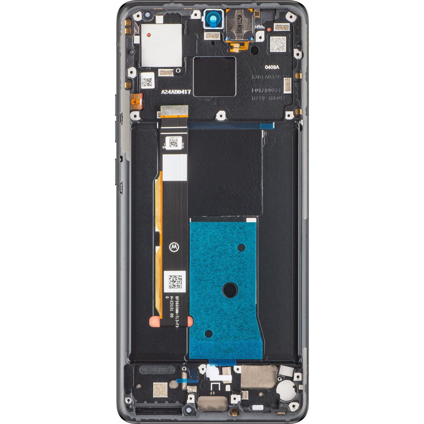Zaslon s dodirnim ekranom Motorola Edge 40, s okvirom, crni (Eclipse Black), servisni paket 5D68C22670