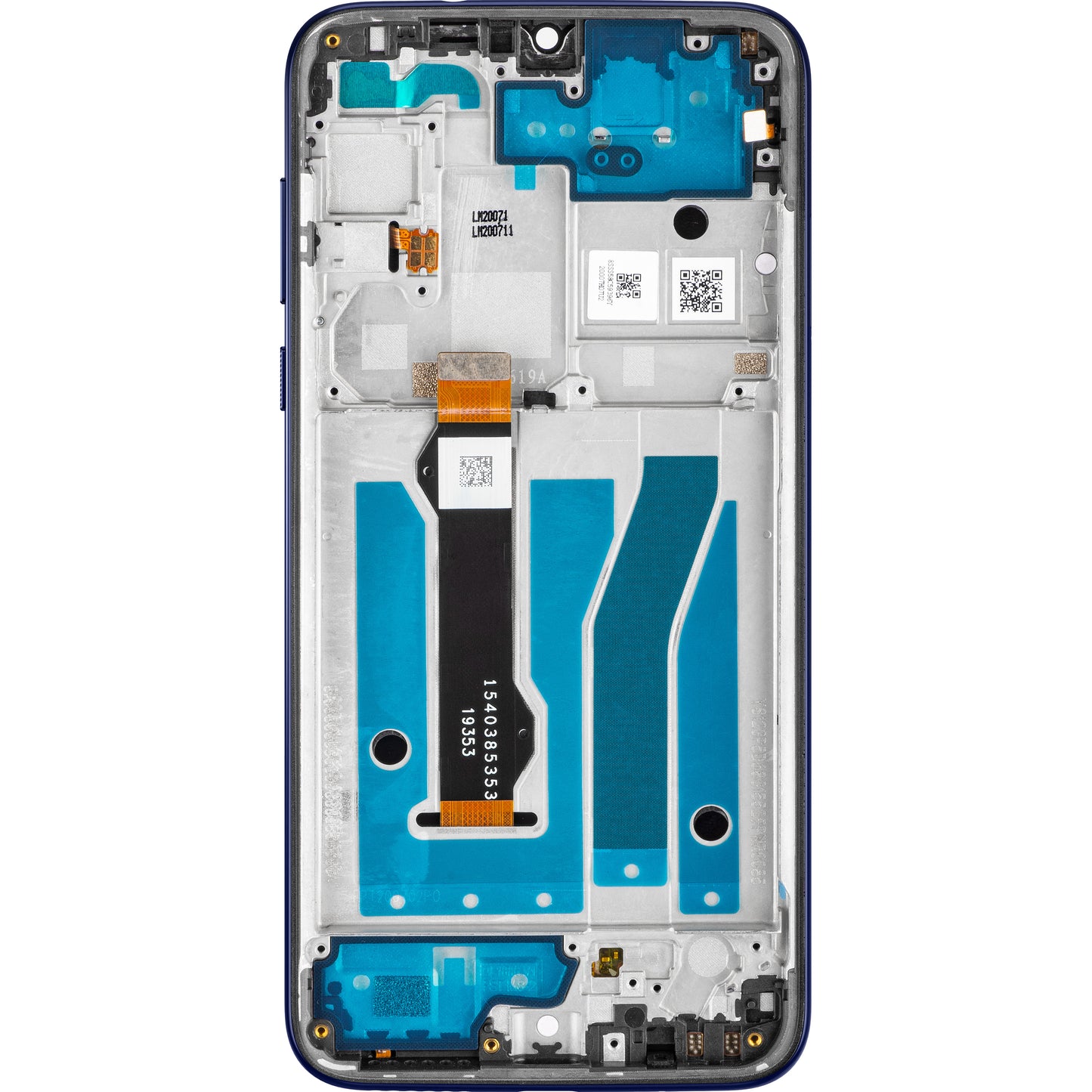Display s dodirnim zaslonom Motorola Moto G8 Plus, s okvirom, Plava (Tamnoplava), Servisni paket 5D68C15528