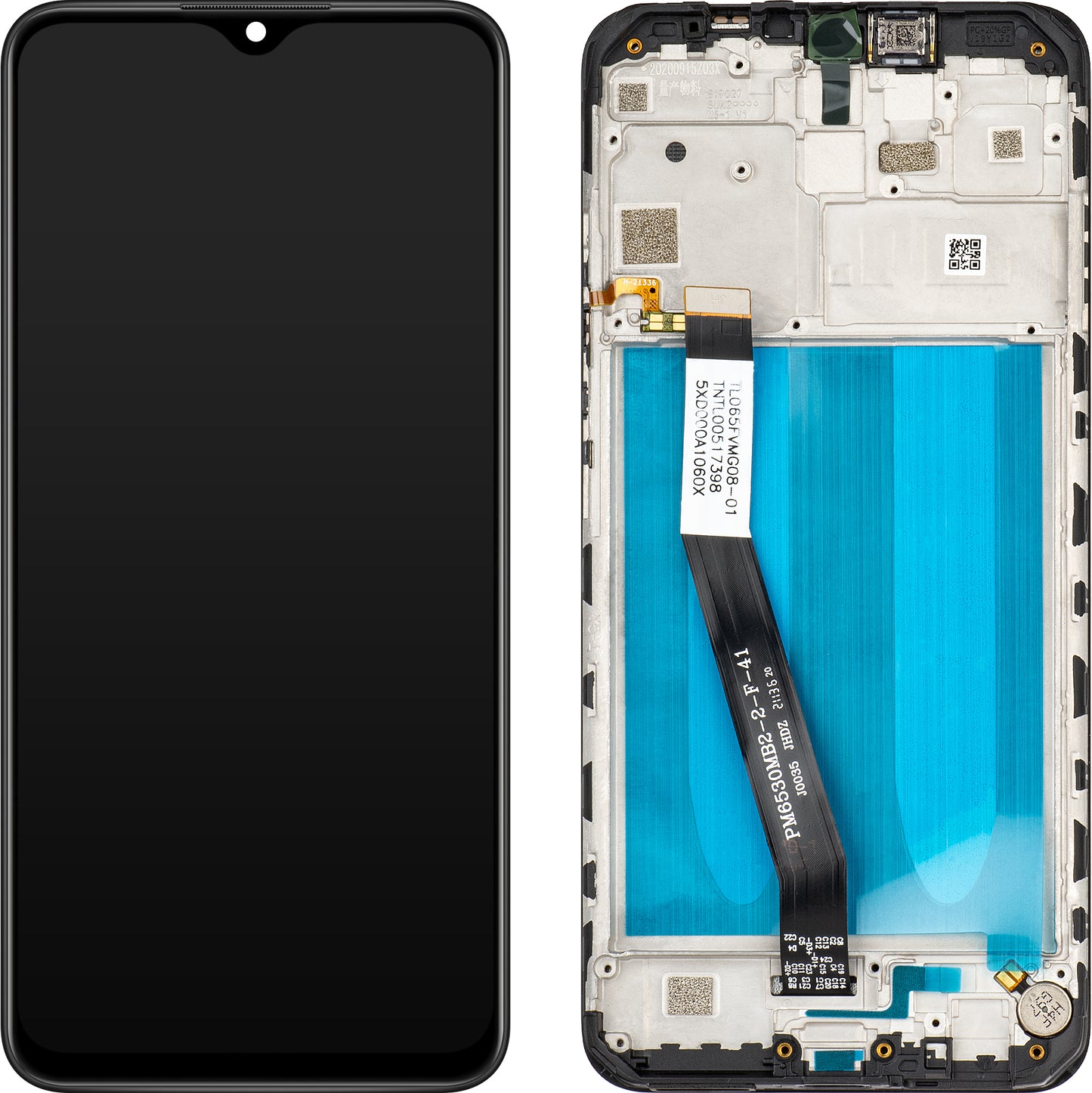 Zaslon s dodirnim ekranom MP kompatibilan s Xiaomi Redmi 9, s okvirom, crni