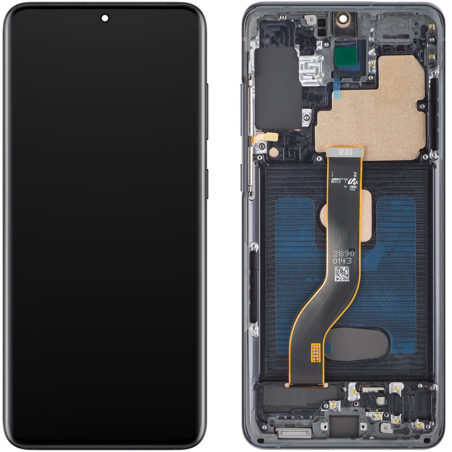 Display s Touchscreenom MP kompatibilan s Samsung Galaxy S20+ G985, s okvirom, OLED verzija, Crni
