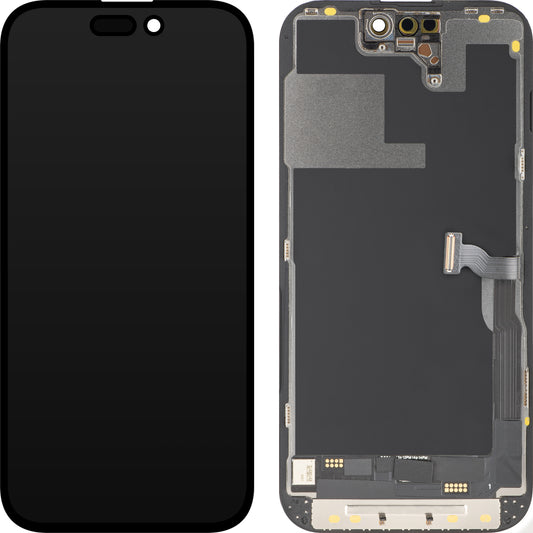 Display s MP Touchscreenom kompatibilan s Apple iPhone 14 Pro, s Okvirom, OLED FHD Diagnostic Verzija, Crni
