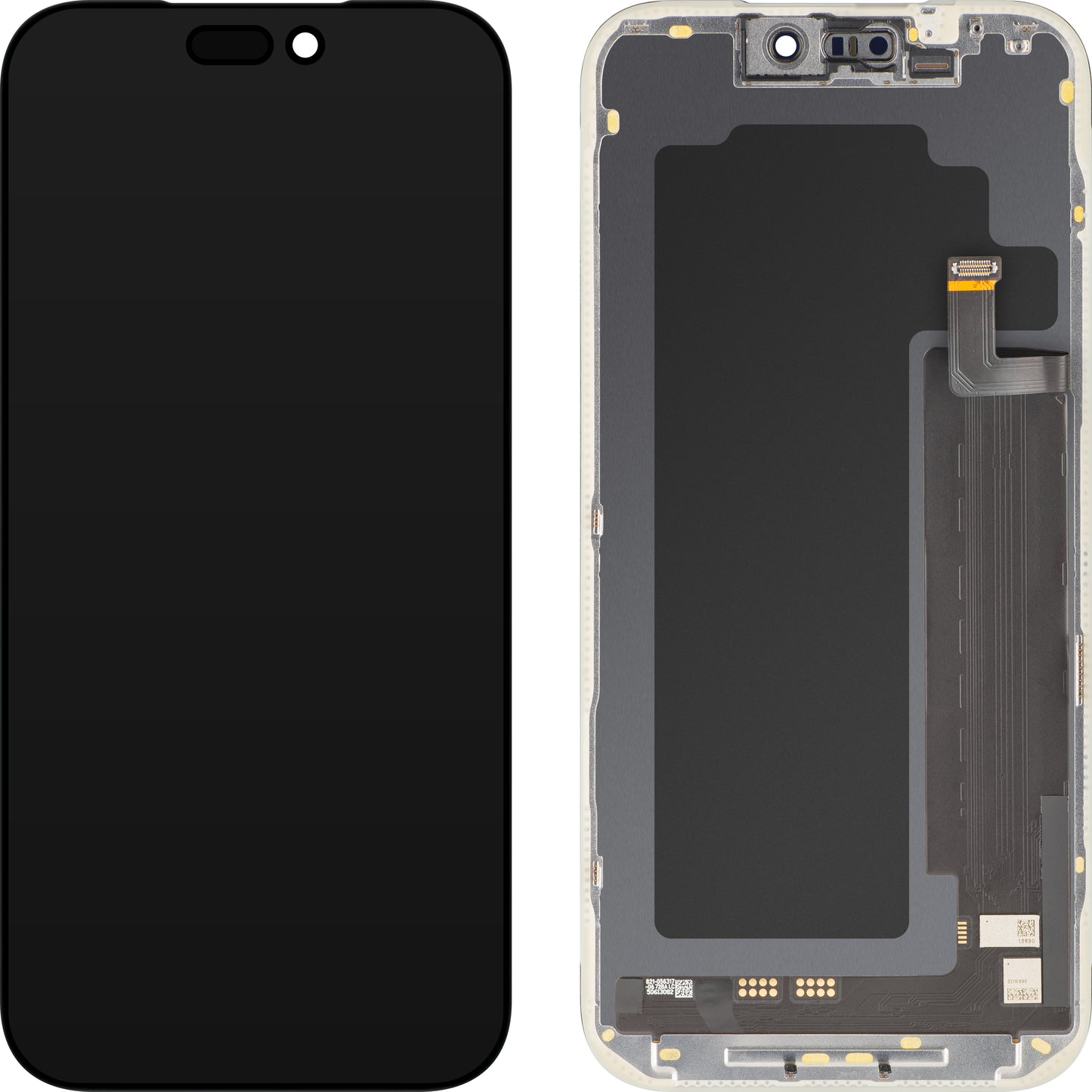 Zaslon s MP zaslonom osjetljivim na dodir kompatibilan s Apple iPhone 17 Pro Max, s okvirom, Soft OLED FHD 120Hz IC Movable verzija, crna