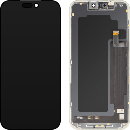 Zaslon s MP zaslonom osjetljivim na dodir kompatibilan s Apple iPhone 17 Pro Max, s okvirom, Soft OLED FHD IC Movable verzija, Crna