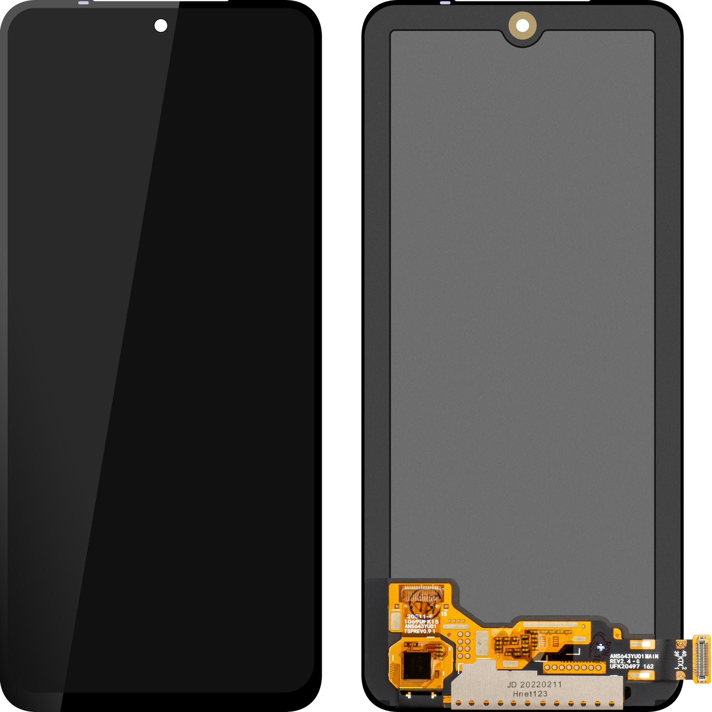 Zaslon s MP zaslonom osjetljivim na dodir kompatibilan s Xiaomi Poco M5s / Redmi Note 10 / Note 10S, OLED verzija, obnovljeno