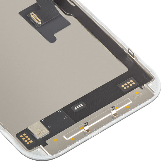 Zaslon s dodirnim zaslonom MP kompatibilan s Apple iPhone 16 Pro, s okvirom, Soft OLED FHD verzija 120Hz IC Movable, Crni