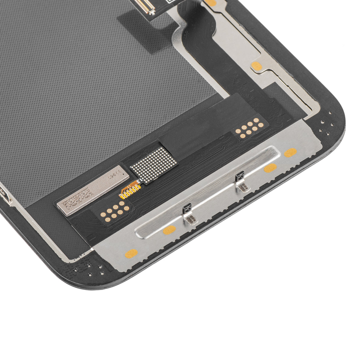 Zaslon s dodirnim zaslonom MP kompatibilan s Apple iPhone 13, s okvirom, verzija Soft OLED FHD IC Movable, crna