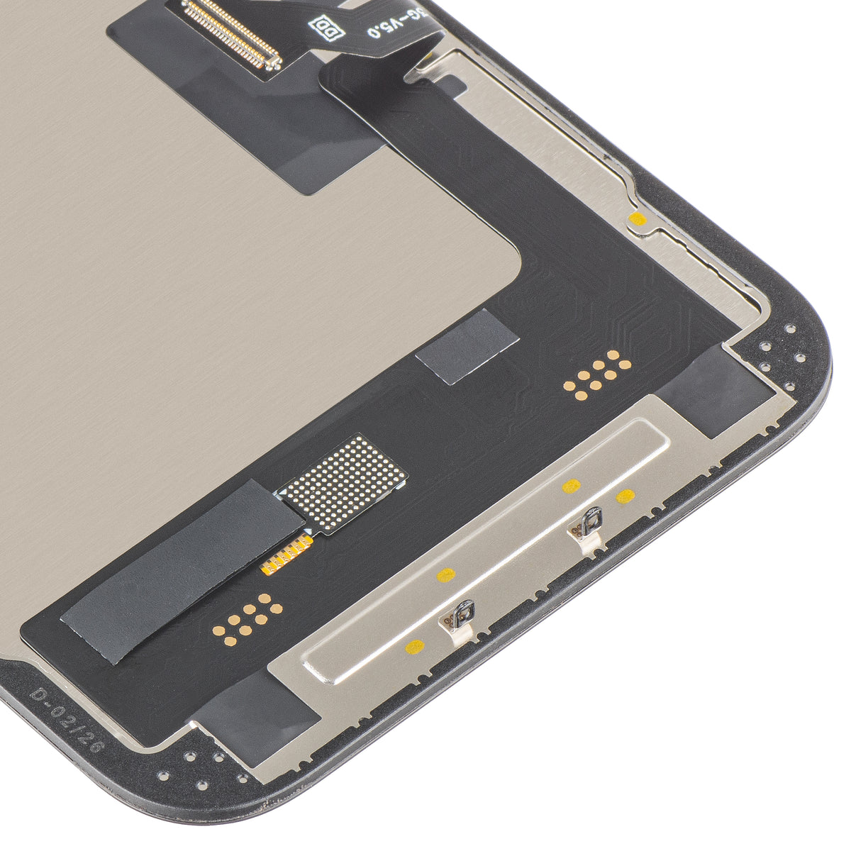 Zaslon s dodirnim zaslonom MP kompatibilan s Apple iPhone 14, s okvirom, verzija Soft OLED FHD 120Hz IC Movable, crna