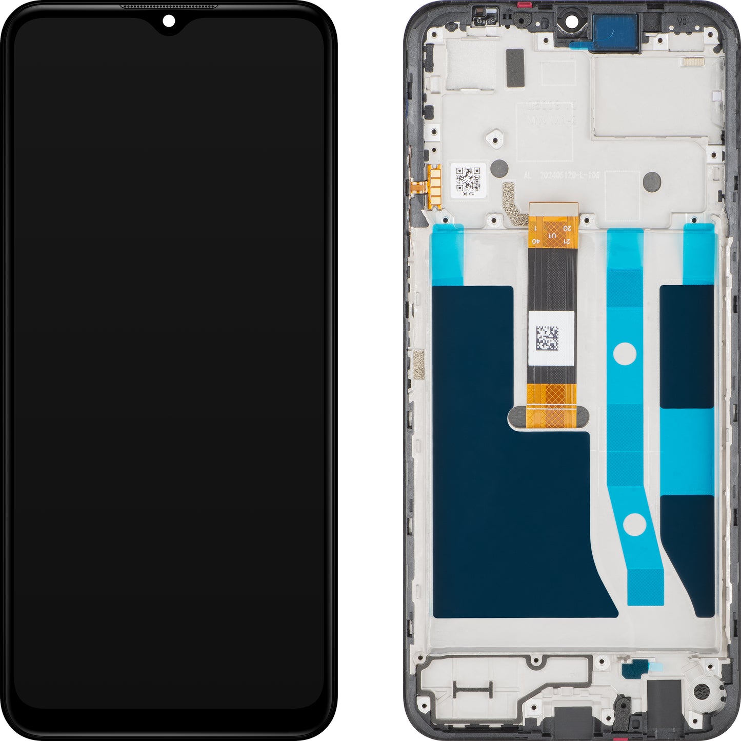 Zaslon s dodirnim ekranom Nokia G42, s okvirom, crni, servisni paket 70101355H001