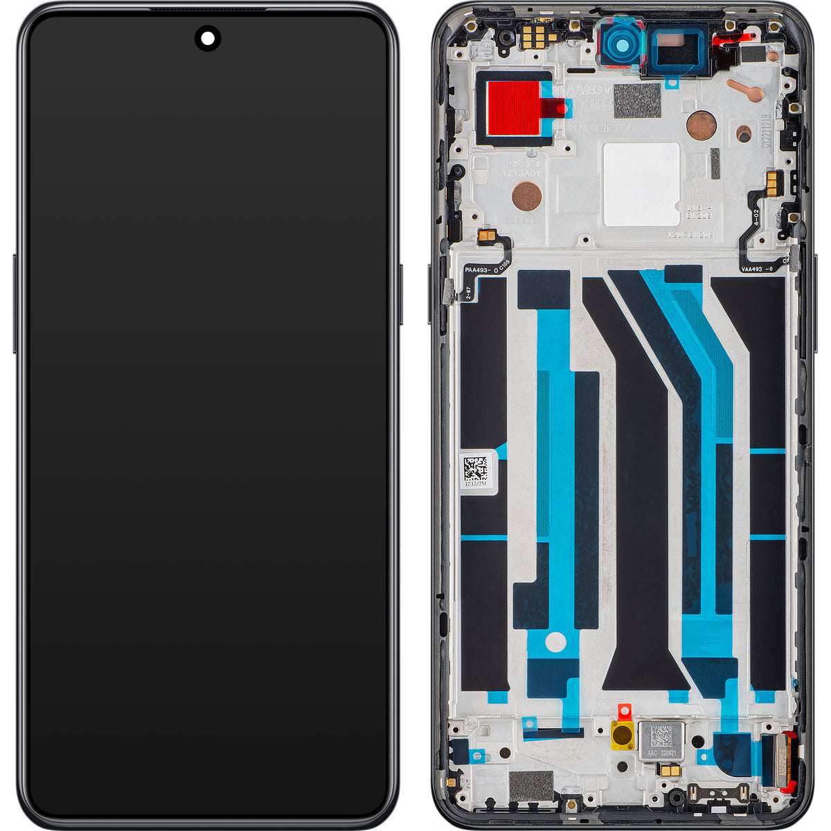 Display s Touchscreenom OnePlus 10T / Ace Pro, s okvirom, Crni (Moonstone Black), Service Pack 4130326