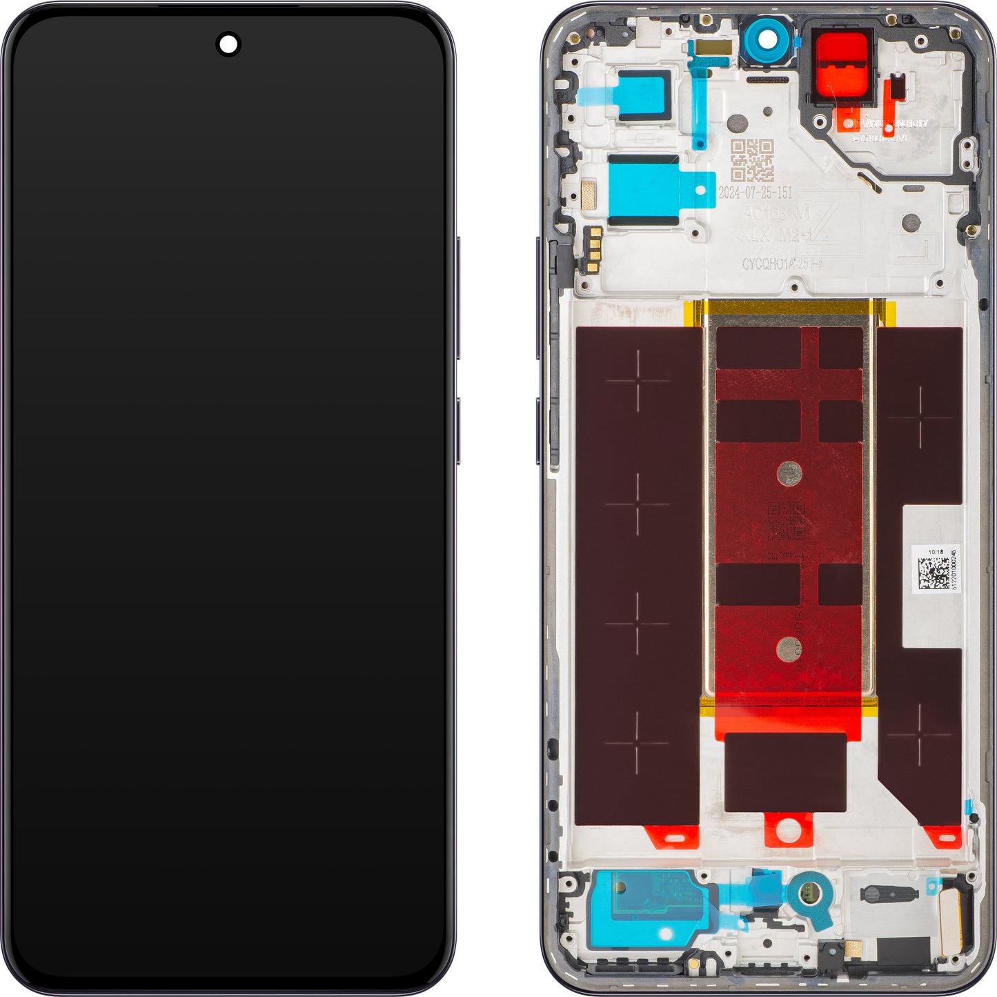 Display s Touchscreenom Oppo Reno12 Pro, s Okvirom, Crni (Space Brown), Service Pack 621029000216
