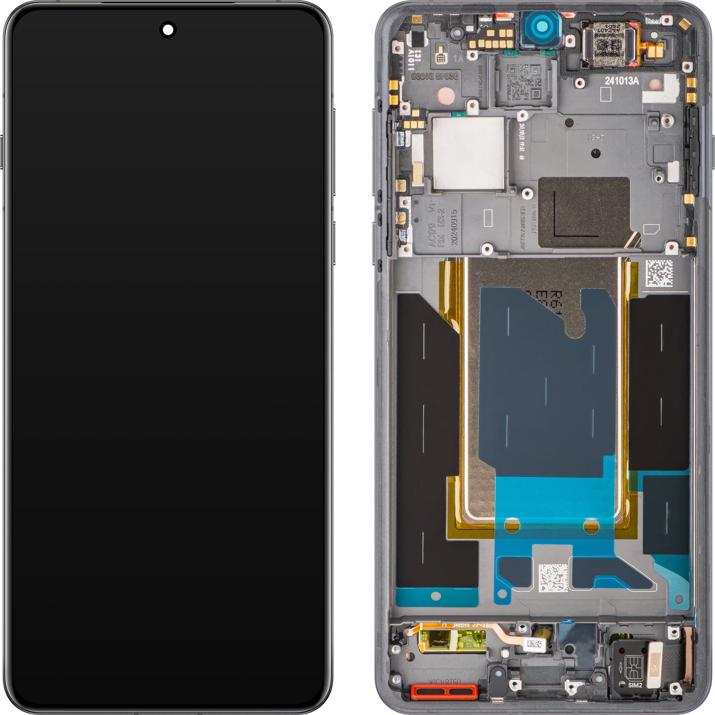 Display s Touchscreenom Oppo Find X8 Pro, s Okvirom, Crni (Space Black), Service Pack 621029000356