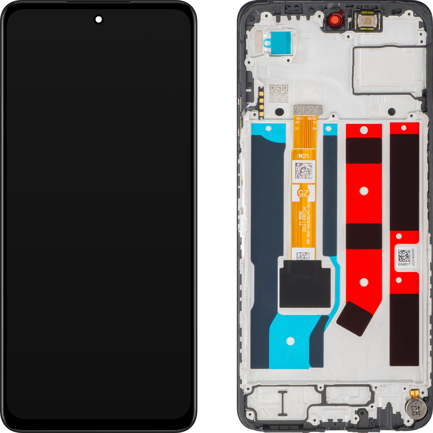 Display s Touchscreenom Oppo A80 / A3 Pro, s Okvirom, Crni, Service Pack 621029000244