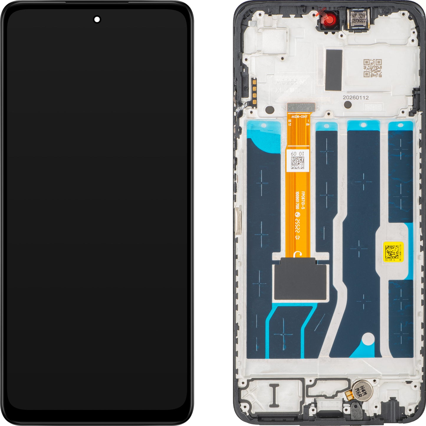 Display s Touchscreenom Oppo A5 5G, s Okvirom, Crni, Service Pack 621029000578