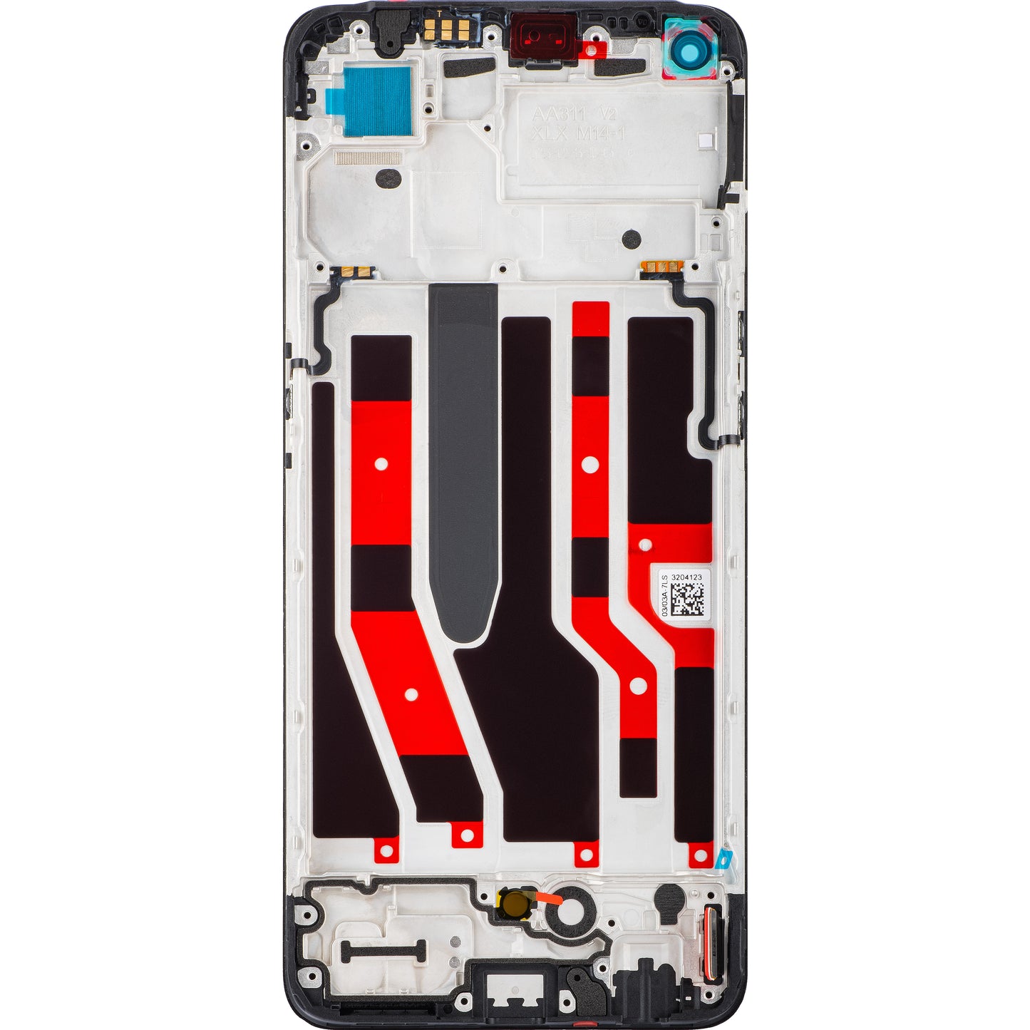 Display s dodirnim zaslonom Oppo Reno8 4G / Reno7 / F21 Pro, s okvirom, crni, Service Pack 4130179