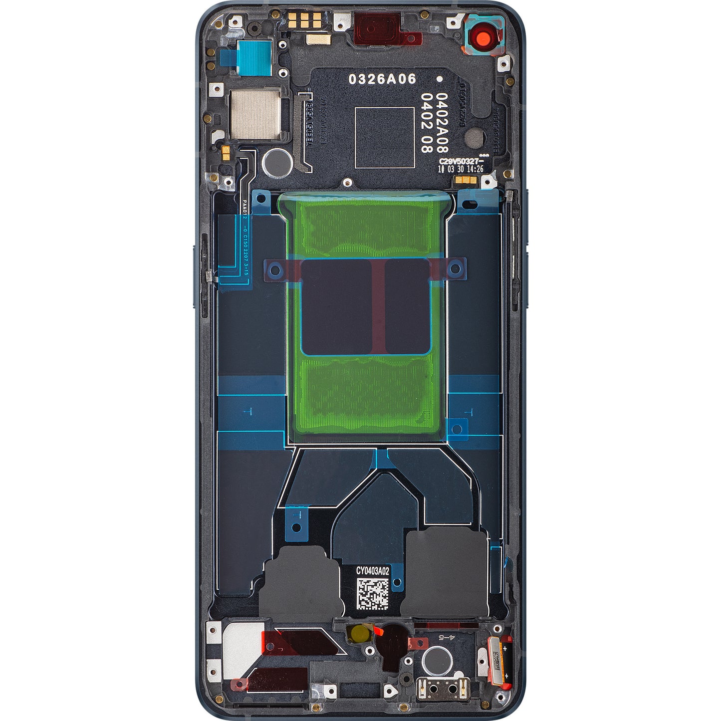 Display s dodirnim zaslonom Oppo Reno6 5G, s okvirom, crni (Stellar Black), servisni paket 4907749