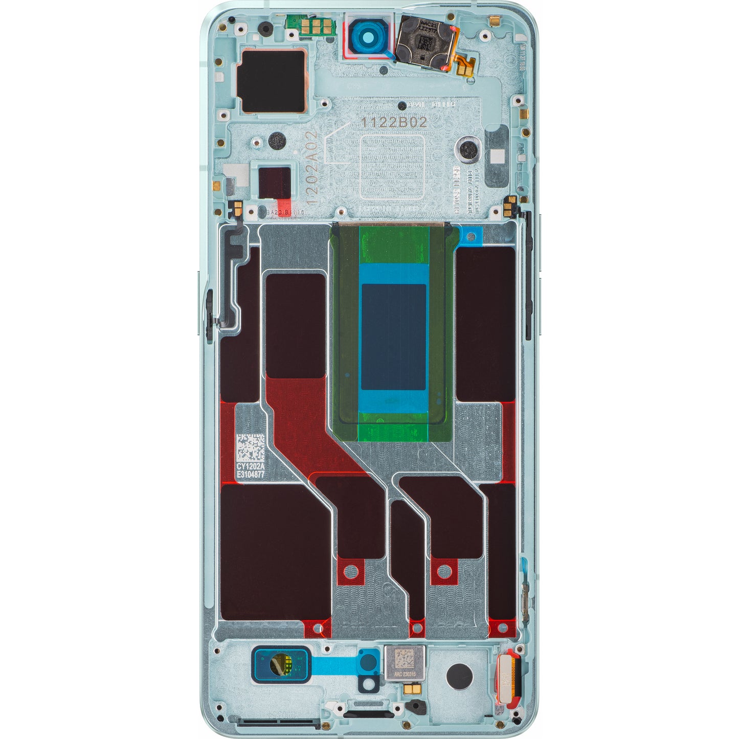 Display s dodirnim zaslonom Oppo Reno8 Pro+ / Reno8 Pro, s okvirom, zelene boje, Service Pack 4130264