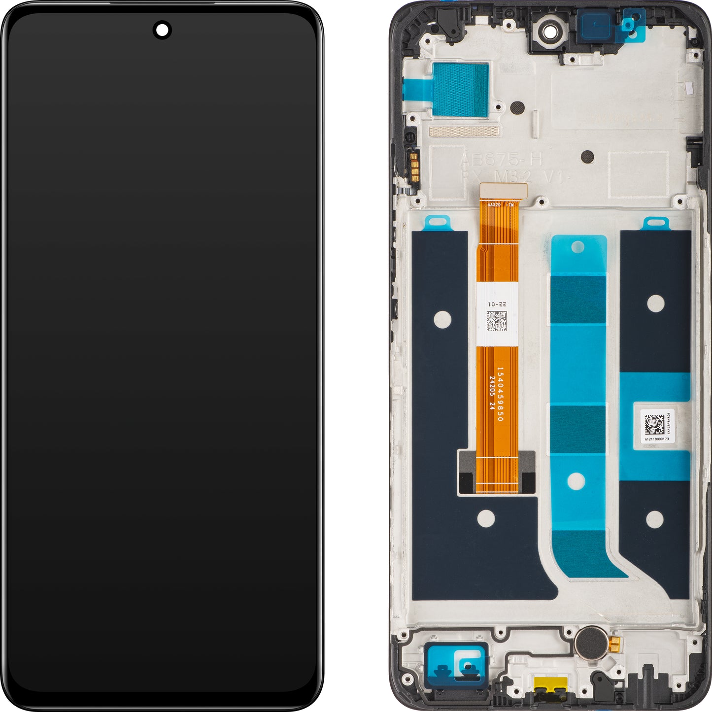 Zaslon s dodirnim ekranom Realme 11 5G, s okvirom, crni (Midnight Black), paket za servis 621029000064