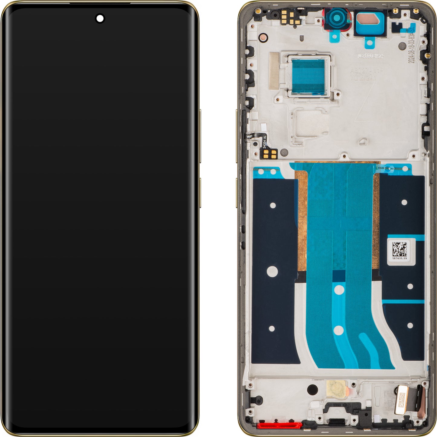 Zaslon s dodirnim ekranom Realme 12 Pro, s okvirom, Zlatni (Navigator Beige), Servisni paket 621029000163