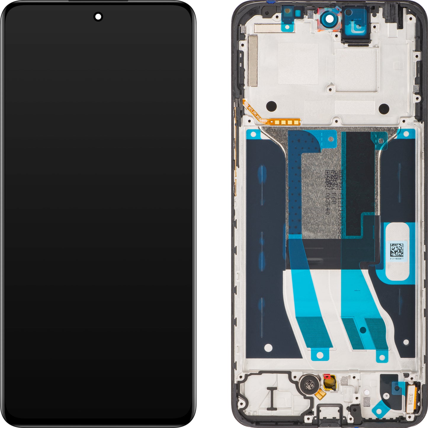 Display s Touchscreenom Realme 13 4G / 12 4G, s Okvirom, Crni, Servisni Paket 621029000225