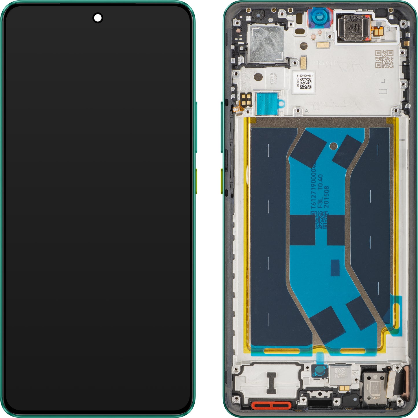 Display s Touchscreenom Realme GT 7, s Okvirom, Zelen (Aston Martin Green), Service Pack 621029000572