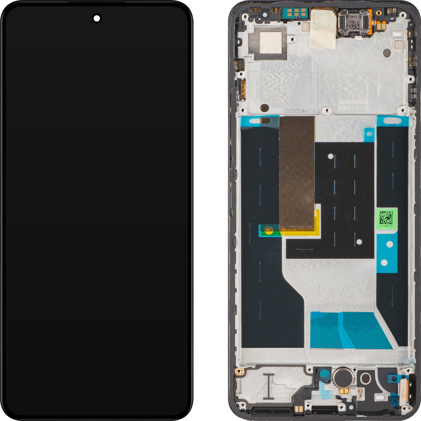 Display s Touchscreenom Realme 14T, s Okvirom, Crni (Obsidian Black), Service Pack 621029000502