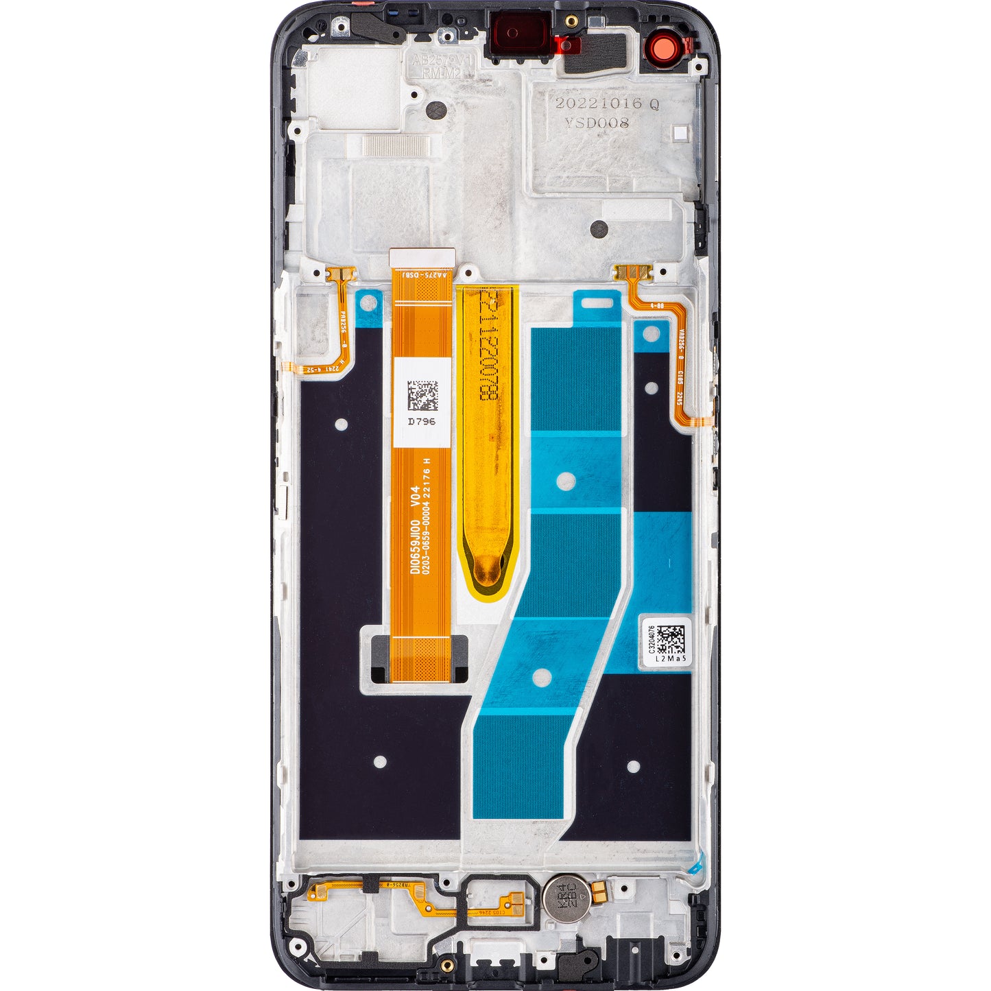 Display s dodirnim zaslonom Realme 9 5G / 9 Pro, s okvirom, crni, paket za servis 4130050