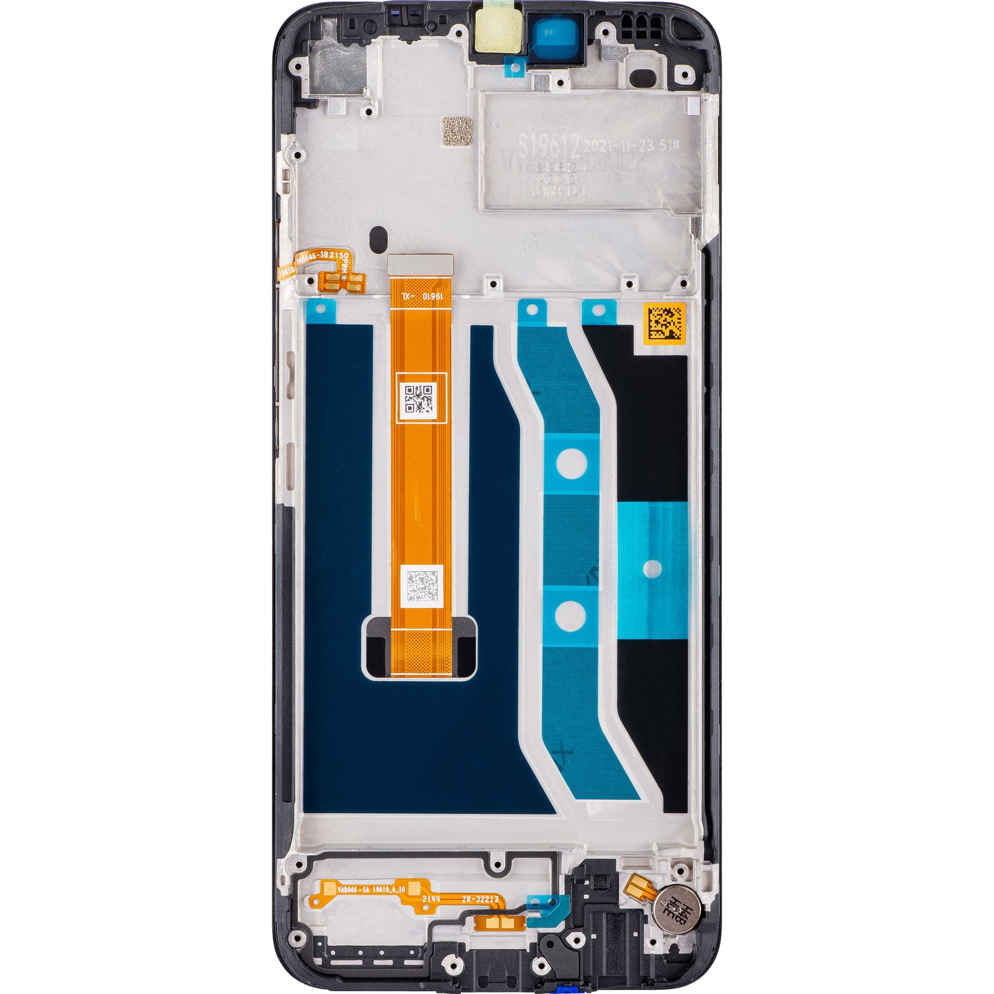 Display s dodirnim zaslonom Realme C21Y, s okvirom, crni, paket za servis 4908747