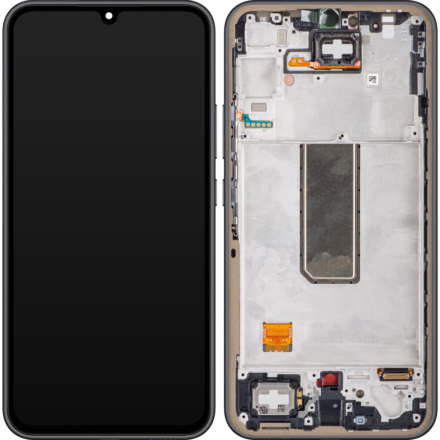 Zaslon s dodirnim ekranom Samsung Galaxy A34 A346, s okvirom, crni (grafit), servisni paket GH82-31200A