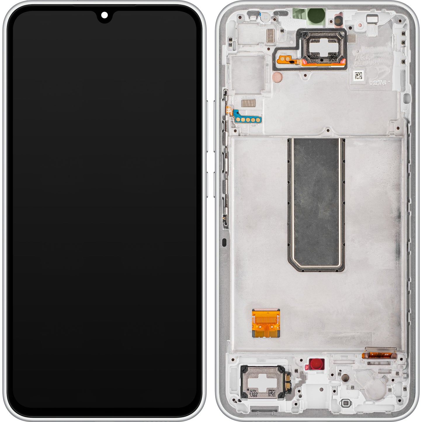 Zaslon s dodirnim ekranom Samsung Galaxy A34 A346, s okvirom, srebrni, servisni paket GH82-31200B