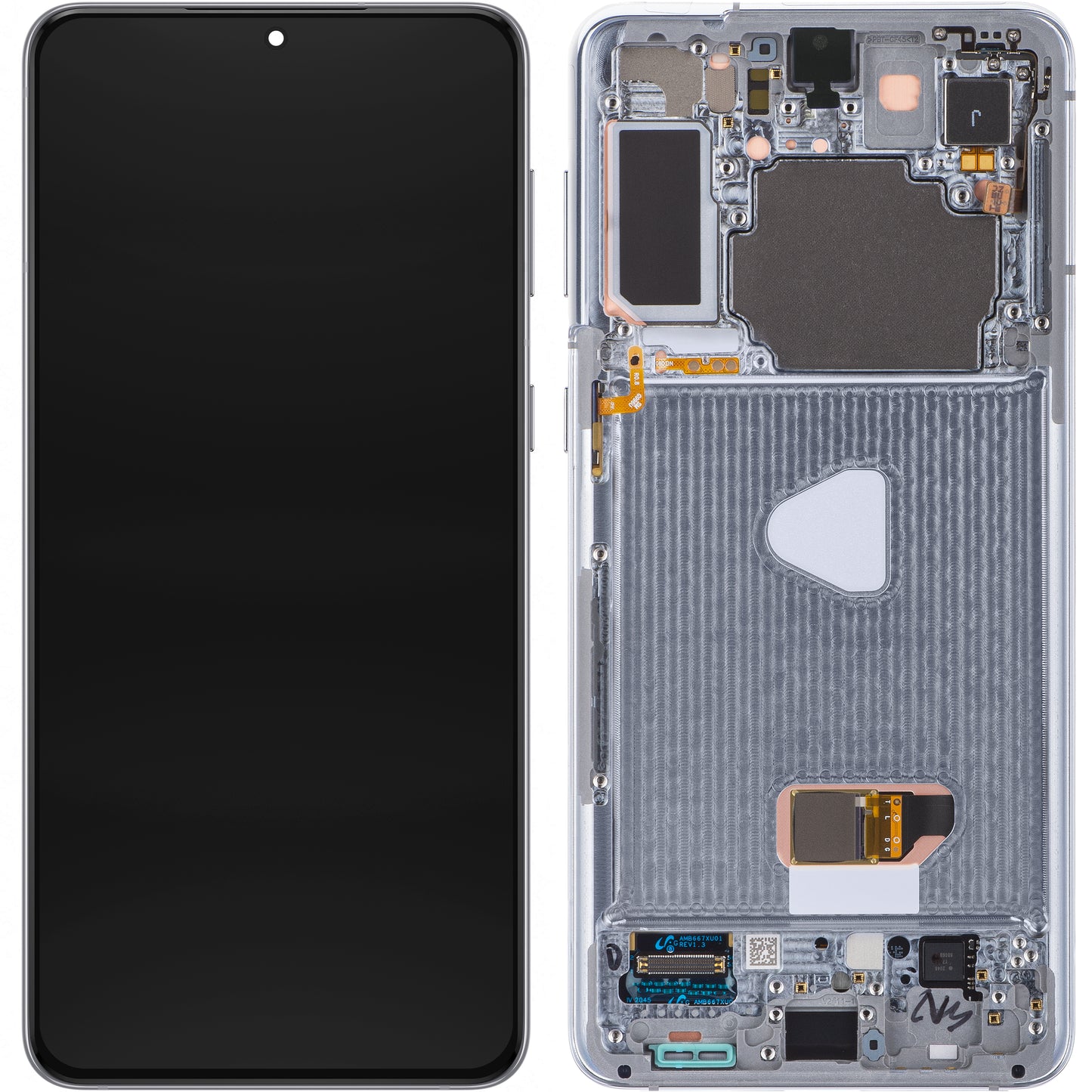 Zaslon s dodirnim ekranom Samsung Galaxy S21+ 5G G996, s okvirom, Srebrni (Phantom Silver), Servisni paket GH82-27268C