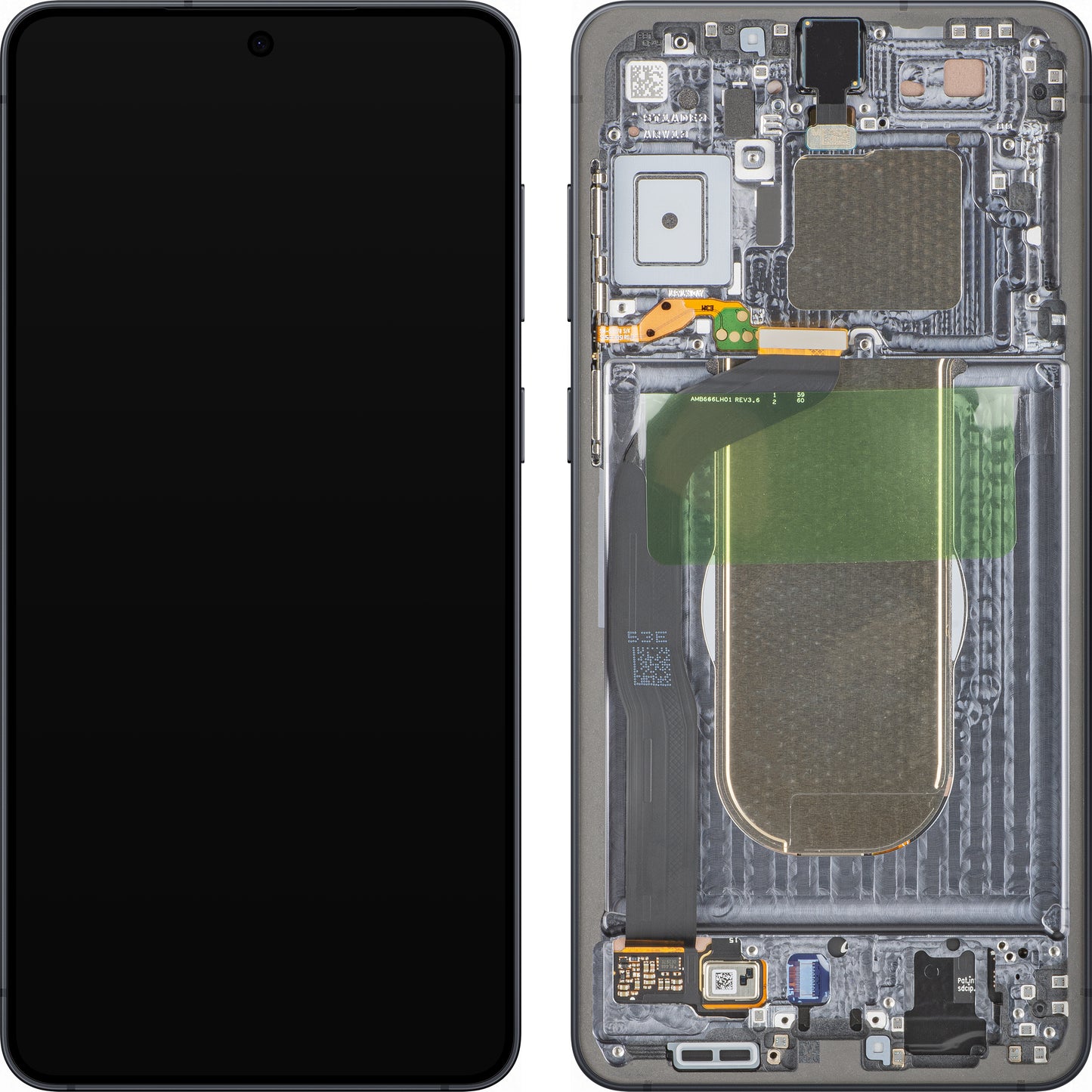 Display s Touchscreenom Samsung Galaxy S25 Edge S937, s Okvirom, Crni (Titanium Jetblack), Service Pack GH82-37224C