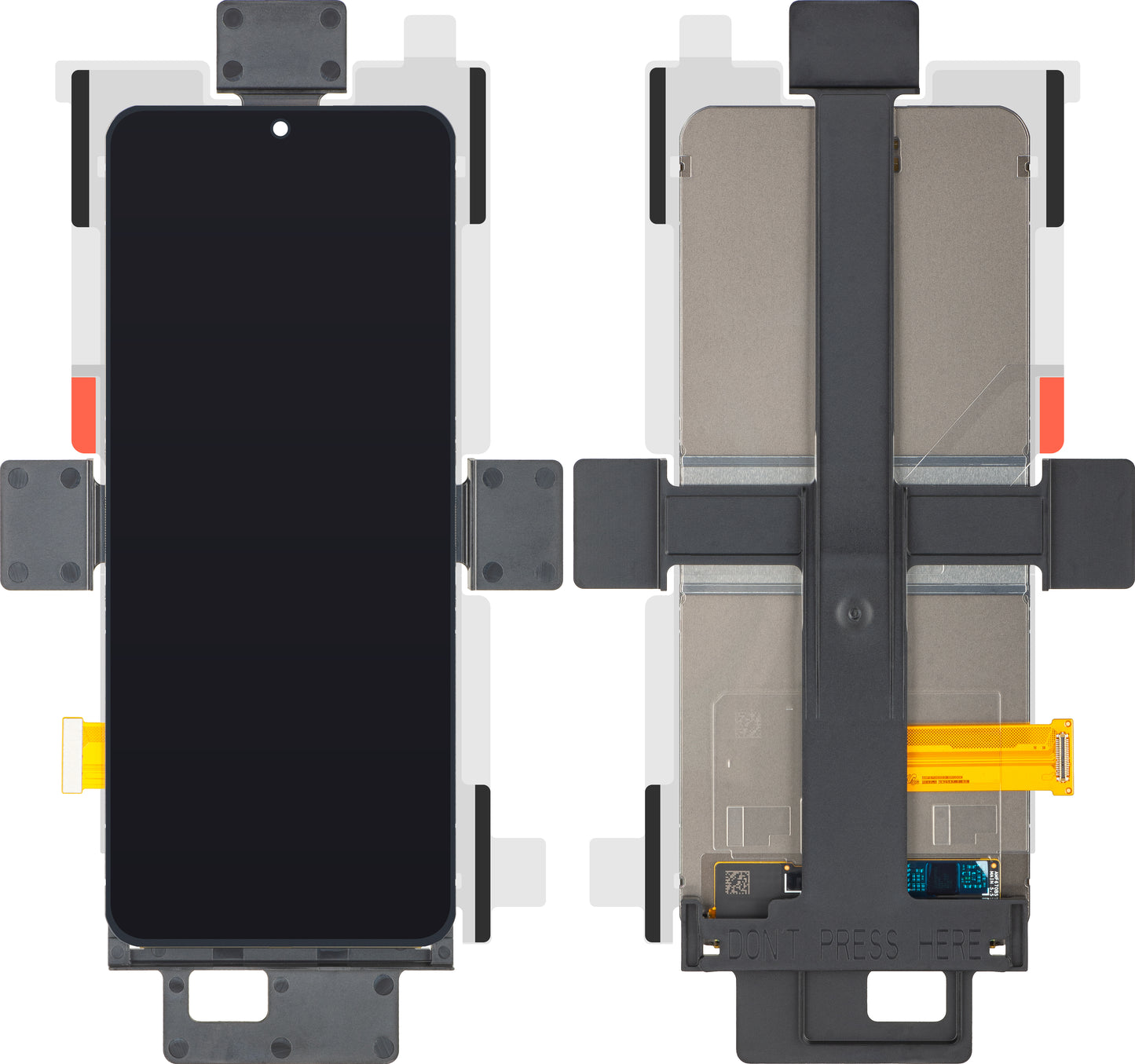 Zaslon s dodirnim zaslonom Samsung Galaxy Z Flip5 F731, Sub Inner, Service Pack GH82-32951A