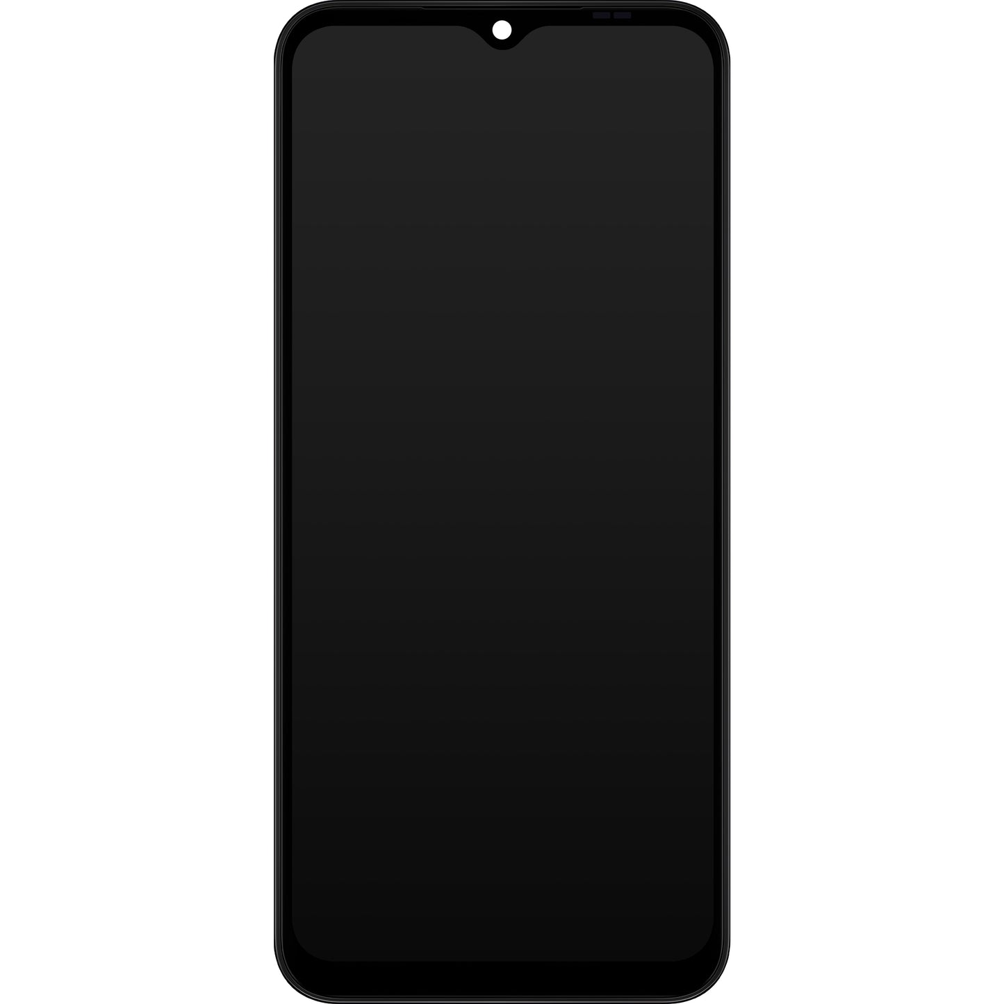 Zaslon s dodirnim ekranom Samsung Galaxy A14 A145, s okvirom, verzija za izvan Europe, crni, servisni paket GH82-31185A