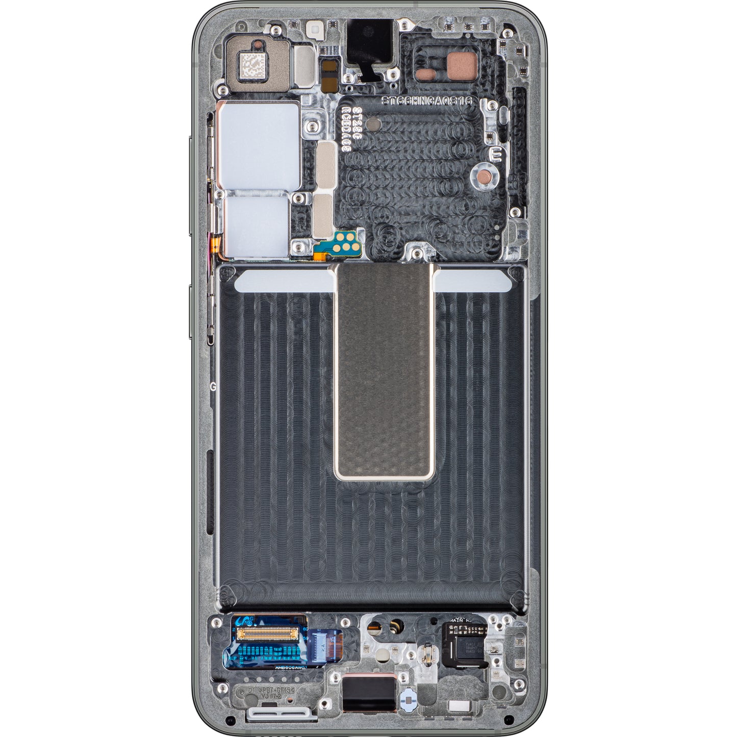 Zaslon s dodirnim ekranom Samsung Galaxy S23 S911, s okvirom, zeleni, Service Pack GH82-30480C