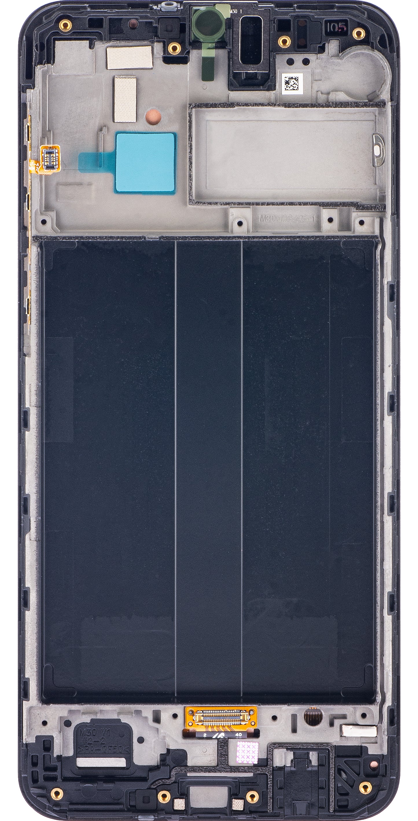 Zaslon s dodirnim ekranom Samsung Galaxy M30 M305, s okvirom, crni, servisni paket GH82-19347A