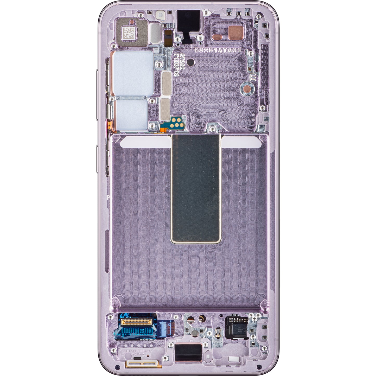 Zaslon s dodirnim ekranom Samsung Galaxy S23 S911, s okvirom, Roza (Lavanda), Servisni paket GH82-30480D