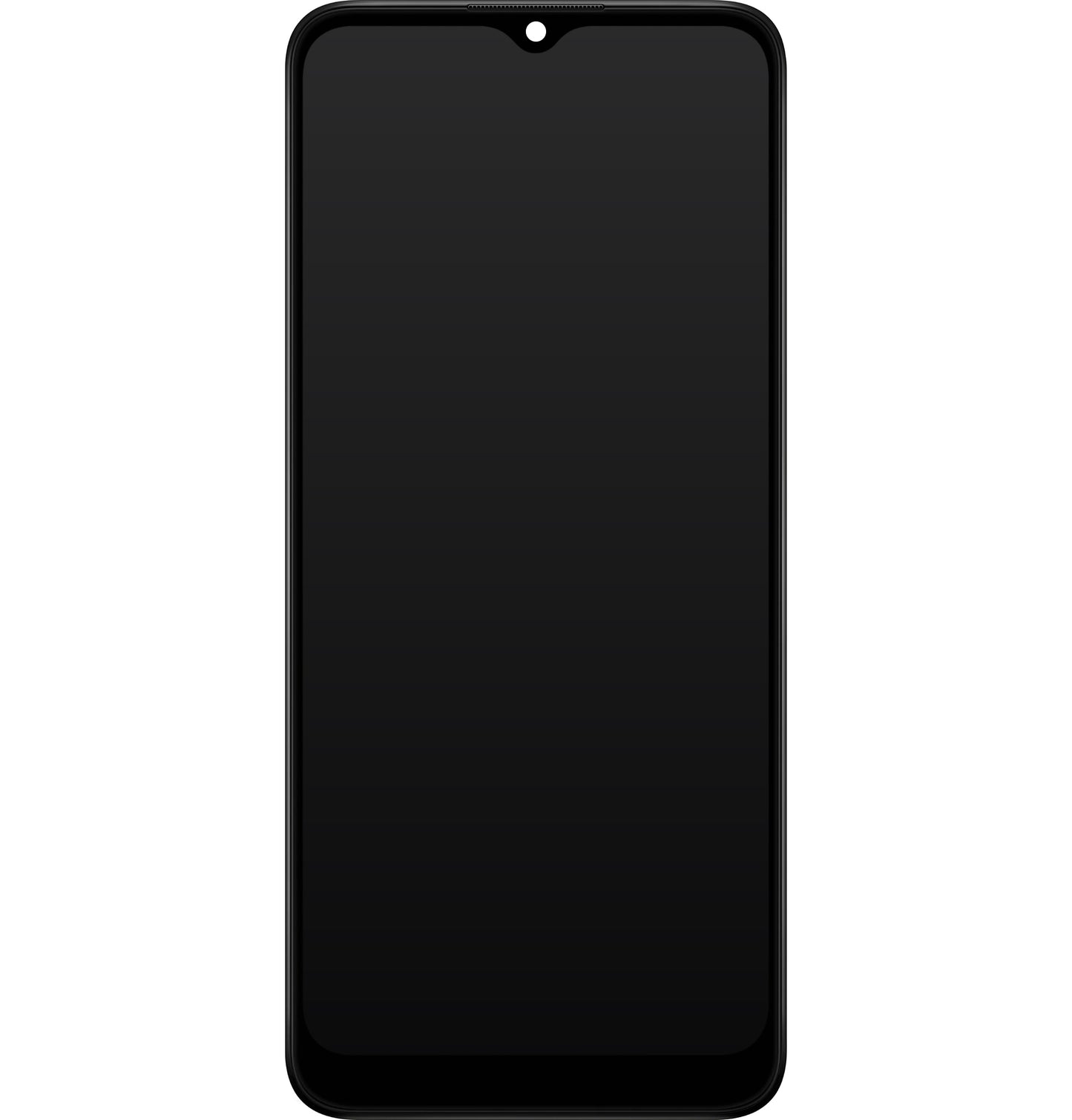 Zaslon s dodirnim ekranom Samsung Galaxy A03 A035, s okvirom, Verzija F, Crni, Servisni paket GH81-21625A