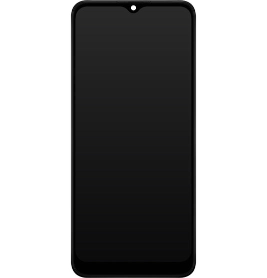 Zaslon s dodirnim ekranom Samsung Galaxy A03 A035, s okvirom, Verzija F, Crni, Servisni paket GH81-21625A