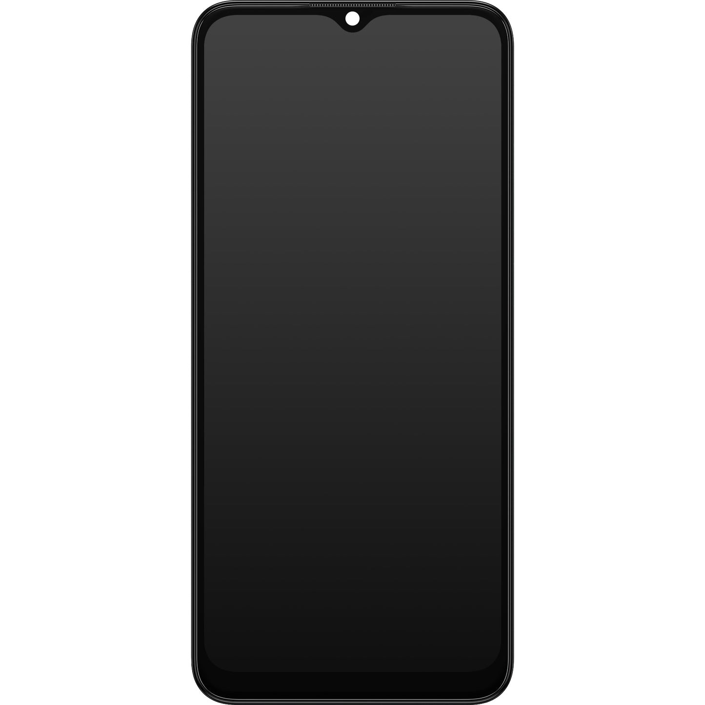 Zaslon s dodirnim ekranom Samsung Galaxy A03 A035, s okvirom, verzija G, crni, servisni paket GH81-21626A